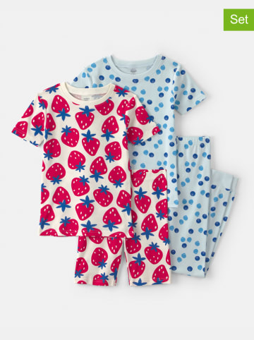 carter's 2-delige set: pyjama's lichtblauw/crème
