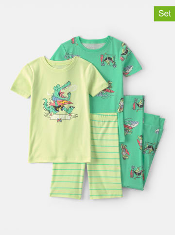carter's 2-delige set: pyjama's groen/geel