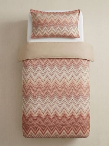 Elizabed Renforcé beddengoedset "Margot" beige/oranje