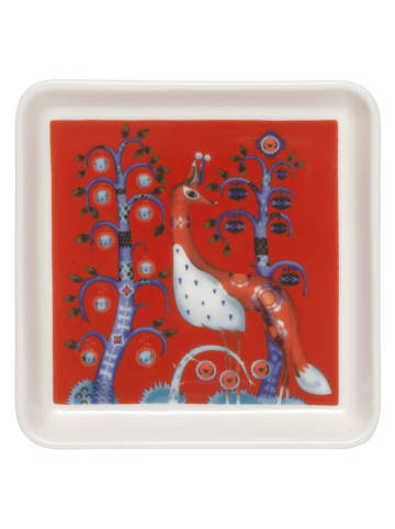 iittala Serveerplateau "Taika" rood/blauw - (L)12 x (B)12 cm