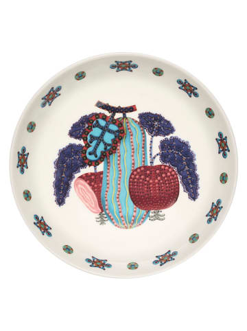 iittala Talerz głęboki "Taika" w kolorze biało-błękitno-fioletowym - Ø 20 cm