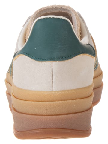 adidas Sneakersy "Gazelle Bold Magic" w kolorze beżowo-zielonym