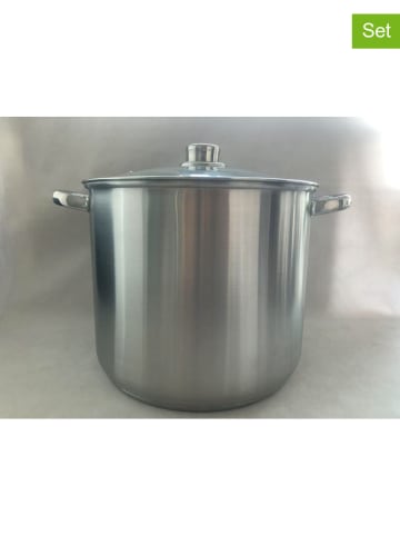 mesa 2-częściowy zestaw "Enrico" w kolorze srebrnym - 12 l