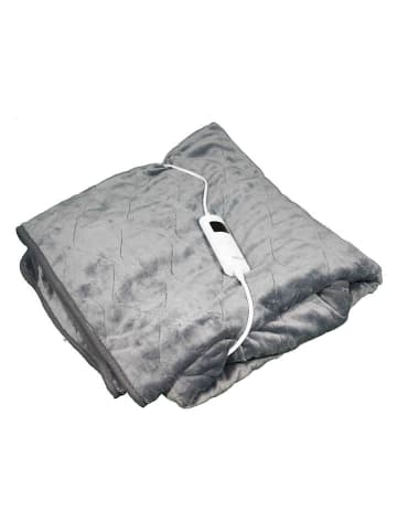 Verwarmde deken grijs - (L)180 x (B)130 cm - Ø 0,00