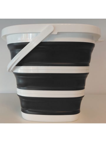 mesa Składane wiaderko w kolorze czarno-białym - 10 l