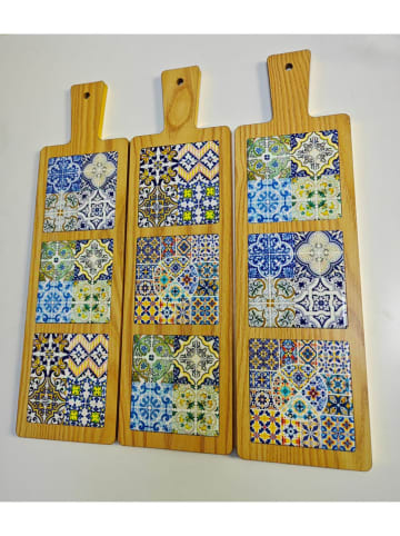 mesa Dekotablett in Hellbraun/ Bunt (Überraschungsprodukt)