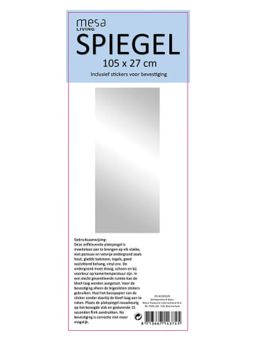 mesa Wandspiegel in Silber - (B)27 x (H)105 cm