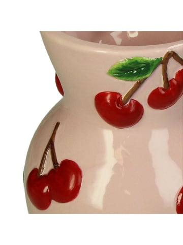 Kersten Vase "Cherry" in Rosa/ Rot - (H)21,8 x Ø 14,3 cm