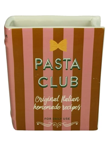 Kersten Wazon "Pasta Club" w kolorze jasnoróżowo-jasnobrązowym - 16 x 20 x 6,3 cm