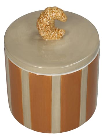 Kersten Vorratsbehälter "Croissant" in Beige/ Hellbraun - (H)14,3 x Ø 11 cm