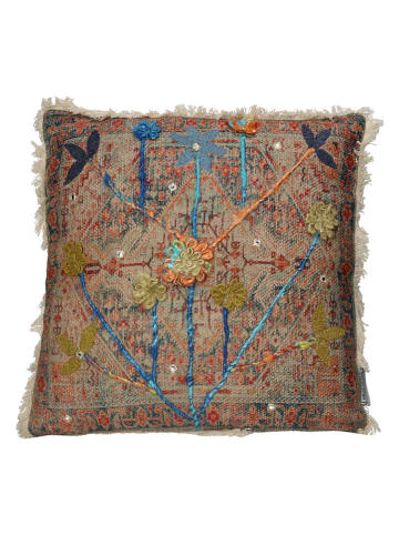 Kersten Poduszka ''Vintage'' w kolorze beżowo-czerwono-niebieskim - 45 x 45 cm