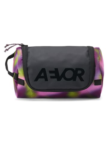 AEVOR Kosmetiktasche "Wash Pack Proof" in Lila/ Grün - (B)26 x (H)14 x (T)13 cm