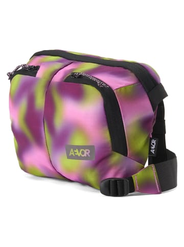 AEVOR Umhängetasche in Lila/ Grün - (B)26 x (H)18 x (T)8 cm
