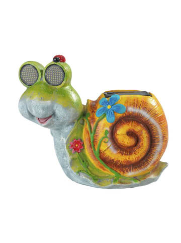 Maximex LED-Gardenfigur "Schildkröte Blinky Eyes" in Bunt - (B)21 x (H)18,5 x (T)10 cm