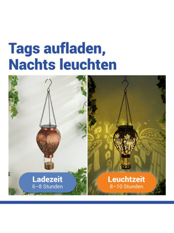 Maximex LED-Solarleuchte in Bronze - (L)47 cm - Ø 15 cm