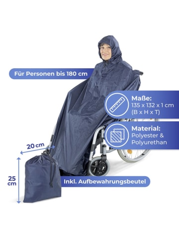 Maximex Rollstuhl-Regencape in Dunkelblau