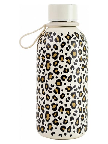 Yoko Design Isolierflasche „Blush“ in Hellbraun/ Schwarz/ Weiß - 500 ml