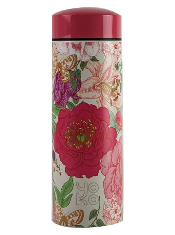 Yoko Design Kubek termiczny "Barcelona" w kolorze różowym do herbaty - 350 ml