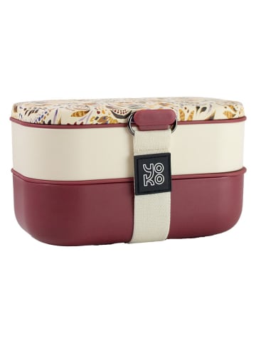 Yoko Design Lunchbox "Marbella" bordeaux rood - 1200 ml