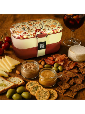 Yoko Design Lunchbox "Marbella" bordeaux rood - 1200 ml