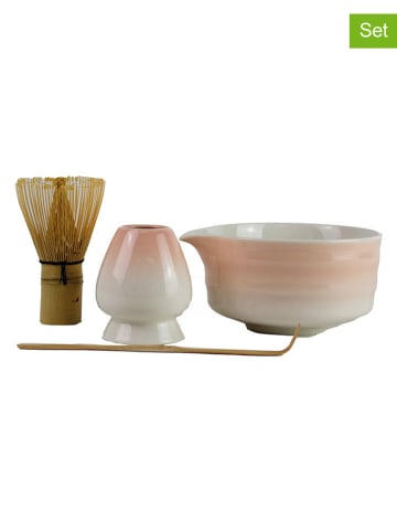 Yoko Design 4tlg. Matcha-Set "Sakura" in Rosa