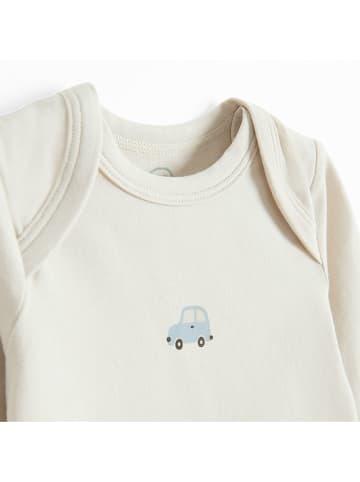 COOL CLUB 3er-Set: Bodys in Beige/ Hellblau