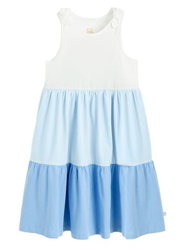COOL CLUB Kleid in Hellblau/ Weiß