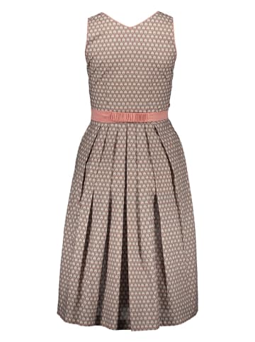 Alpenfee Dirndl "Polly" in Grau/ Lachs