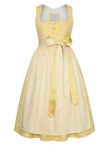 Alpenfee Dirndl "Alma" in Gelb
