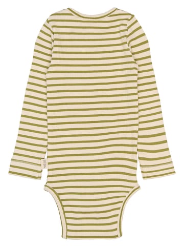 Petit Piao Body w kolorze oliwkowo-beżowym