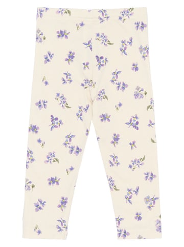Petit Piao Leggings "Star" in Creme/ Lila