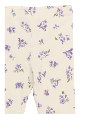 Petit Piao Leggings "Star" in Creme/ Lila