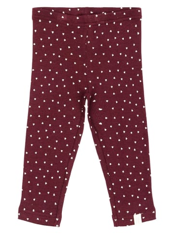 Petit Piao Leggings "Modal Heart" in Rot