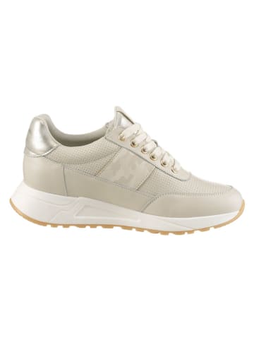 Heine Skórzane sneakersy w kolorze beżowym