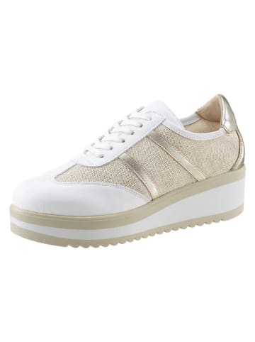 Heine Veterschoenen wit/beige