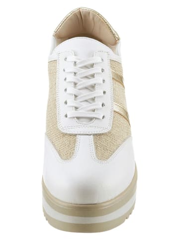 Heine Veterschoenen wit/beige