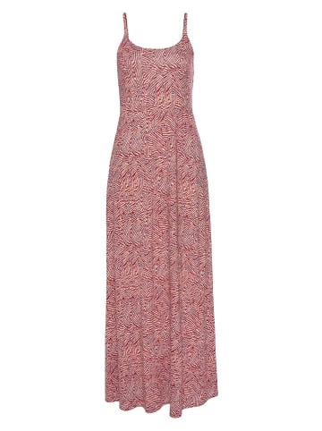 Vivance Kleid in Rot/ Beige