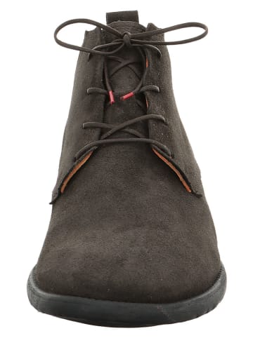Think! Leder-Schnürschuhe in Braun