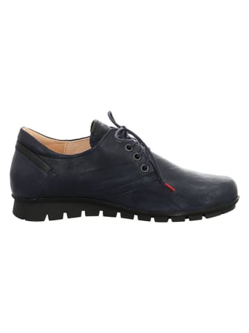 Think! Leder-Schnürschuhe in Dunkelblau
