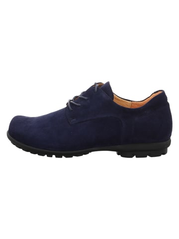 Think! Leder-Schnürschuhe in Dunkelblau