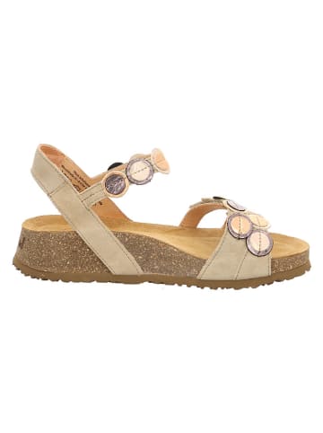 Think! Leren sandalen beige