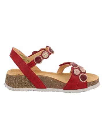 Think! Leder-Sandalen in Rot