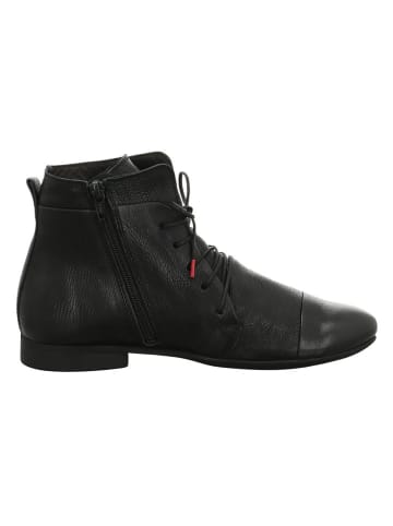 Think! Leren veterschoenen zwart