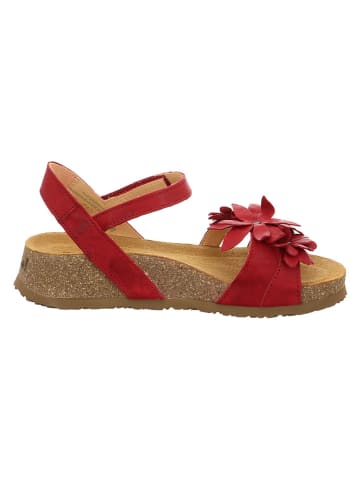 Think! Leder-Sandalen in Rot