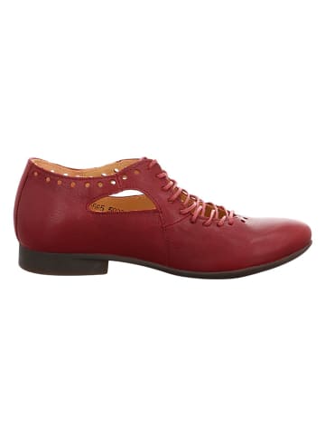 Think! Leren veterschoenen rood