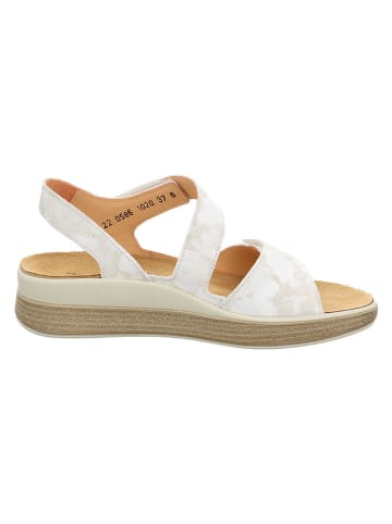 Think! Leder-Sandalen in Creme