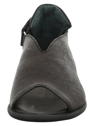 Think! Leren sandalen zwart