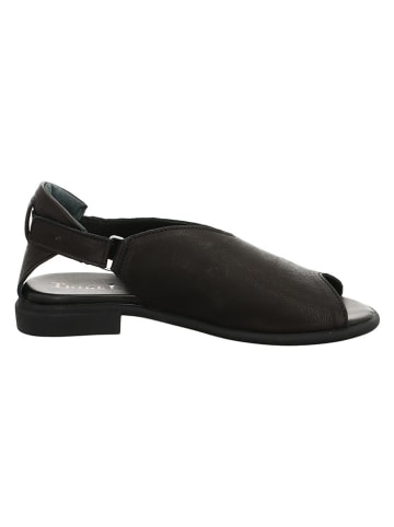 Think! Leren sandalen zwart