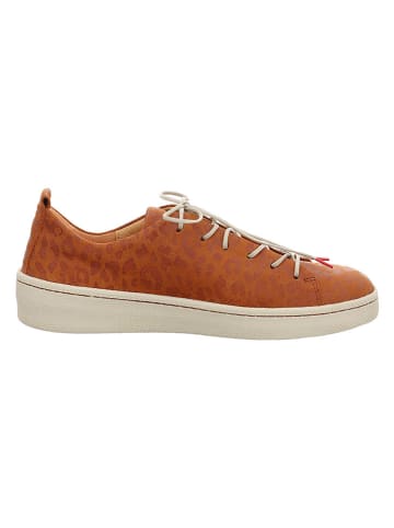 Think! Leren sneakers oranje