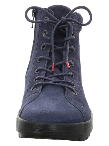 Think! Leren boots donkerblauw